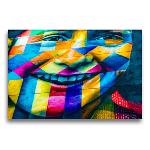Premium Textil-Leinwand 75 x 50 cm Quer-Format NDSM – WERFT – COLORFACE | Wandbild, HD-Bild auf Keilrahmen, Fertigbild auf hochwertigem Vlies, Leinwanddruck von N N