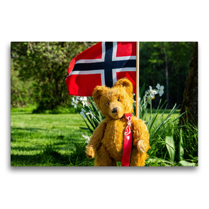 Premium Textil-Leinwand 75 x 50 cm Quer-Format Norwegen Urlaub | Wandbild, HD-Bild auf Keilrahmen, Fertigbild auf hochwertigem Vlies, Leinwanddruck von Dirk Rosin