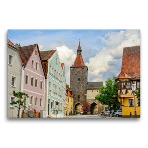 Premium Textil-Leinwand 75 x 50 cm Quer-Format Nürnberger Tor | Wandbild, HD-Bild auf Keilrahmen, Fertigbild auf hochwertigem Vlies, Leinwanddruck von Dirk Meutzner