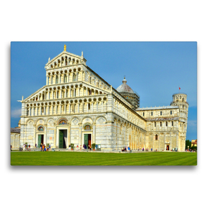 Premium Textil-Leinwand 75 x 50 cm Quer-Format Pisa | Wandbild, HD-Bild auf Keilrahmen, Fertigbild auf hochwertigem Vlies, Leinwanddruck von Andreas Berger