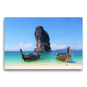 Premium Textil-Leinwand 75 x 50 cm Quer-Format Poda Island (Provinz Krabi, Thailand) | Wandbild, HD-Bild auf Keilrahmen, Fertigbild auf hochwertigem Vlies, Leinwanddruck von Martin Gillner