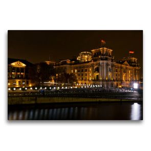 Premium Textil-Leinwand 75 x 50 cm Quer-Format Reichstag | Wandbild, HD-Bild auf Keilrahmen, Fertigbild auf hochwertigem Vlies, Leinwanddruck von Andreas Schön