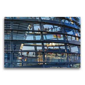 Premium Textil-Leinwand 75 x 50 cm Quer-Format Reichstagskuppel | Wandbild, HD-Bild auf Keilrahmen, Fertigbild auf hochwertigem Vlies, Leinwanddruck von Andreas Schön