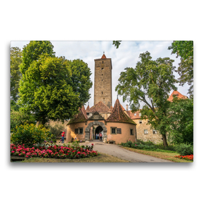 Premium Textil-Leinwand 75 x 50 cm Quer-Format Rothenburg ob der Tauber | Wandbild, HD-Bild auf Keilrahmen, Fertigbild auf hochwertigem Vlies, Leinwanddruck von Peter Schickert