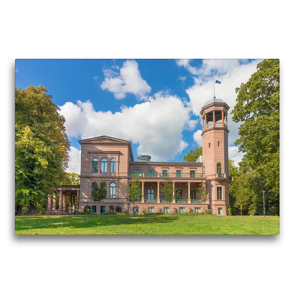Premium Textil-Leinwand 75 x 50 cm Quer-Format Schloss Biesdorf | Wandbild, HD-Bild auf Keilrahmen, Fertigbild auf hochwertigem Vlies, Leinwanddruck von ReDi Fotografie