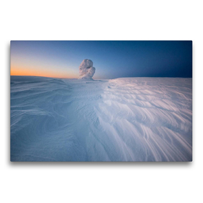 Premium Textil-Leinwand 750 x 500 cm Quer-Format Schneeverwehung Finnland | Wandbild, HD-Bild auf Keilrahmen, Fertigbild auf hochwertigem Vlies, Leinwanddruck von Rolf Dietz