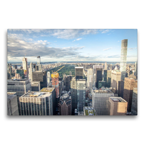 Premium Textil-Leinwand 75 x 50 cm Quer-Format Skyline Upper Manhattan | Wandbild, HD-Bild auf Keilrahmen, Fertigbild auf hochwertigem Vlies, Leinwanddruck von Philipp Blaschke
