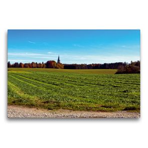 Premium Textil-Leinwand 75 x 50 cm Quer-Format Spaziergang um das Kloster St. Ottilien | Wandbild, HD-Bild auf Keilrahmen, Fertigbild auf hochwertigem Vlies, Leinwanddruck von Martina Marten