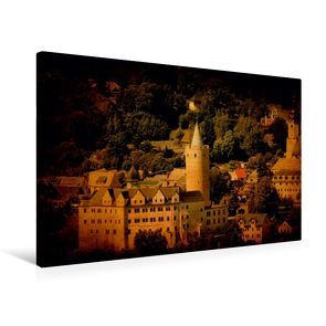 Premium Textil-Leinwand 75 x 50 cm Quer-Format Stadtansicht Zschopau | Wandbild, HD-Bild auf Keilrahmen, Fertigbild auf hochwertigem Vlies, Leinwanddruck von Heike Hultsch