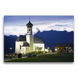 Premium Textil-Leinwand 75 x 50 cm Quer-Format Wallfahrtskirche St. Bartolomäus | Wandbild, HD-Bild auf Keilrahmen, Fertigbild auf hochwertigem Vlies, Leinwanddruck von Andreas Riedmiller