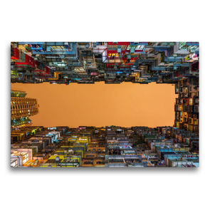 Premium Textil-Leinwand 75 x 50 cm Quer-Format Wohnkomplexe in Causeway Bay | Wandbild, HD-Bild auf Keilrahmen, Fertigbild auf hochwertigem Vlies, Leinwanddruck von N N