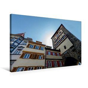 Premium Textil-Leinwand 75 x 50 cm Quer-Format Wolfstor | Wandbild, HD-Bild auf Keilrahmen, Fertigbild auf hochwertigem Vlies, Leinwanddruck von Horst Eisele von Eisele,  Horst