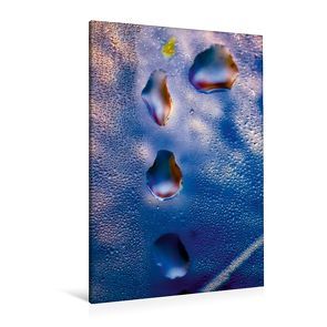 Premium Textil-Leinwand 80 x 120 cm Hoch-Format Blue Line | Wandbild, HD-Bild auf Keilrahmen, Fertigbild auf hochwertigem Vlies, Leinwanddruck von Nihat Uysal von Uysal,  Nihat