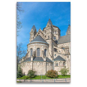 Premium Textil-Leinwand 80 x 120 cm Hoch-Format Herz-Jesu-Kirche | Wandbild, HD-Bild auf Keilrahmen, Fertigbild auf hochwertigem Vlies, Leinwanddruck von pixs:sell