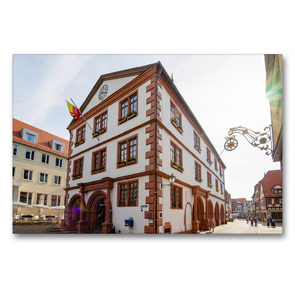 Premium Textil-Leinwand 90 x 60 cm Quer-Format Altes Rathaus | Wandbild, HD-Bild auf Keilrahmen, Fertigbild auf hochwertigem Vlies, Leinwanddruck von Dirk Meutzner