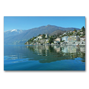 Premium Textil-Leinwand 90 x 60 cm Quer-Format Ascona | Wandbild, HD-Bild auf Keilrahmen, Fertigbild auf hochwertigem Vlies, Leinwanddruck von Andrea Pons