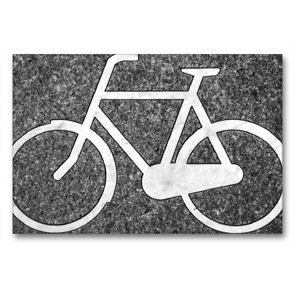 Premium Textil-Leinwand 90 x 60 cm Quer-Format Bikes forever | Wandbild, HD-Bild auf Keilrahmen, Fertigbild auf hochwertigem Vlies, Leinwanddruck von Pia Thauwald