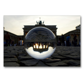 Premium Textil-Leinwand 90 x 60 cm Quer-Format Brandenburger Tor, Pariser Platz | Wandbild, HD-Bild auf Keilrahmen, Fertigbild auf hochwertigem Vlies, Leinwanddruck von Barbara Hilmer-Schröer und Ralf Schröer