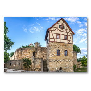 Premium Textil-Leinwand 90 x 60 cm Quer-Format Burg Königsberg | Wandbild, HD-Bild auf Keilrahmen, Fertigbild auf hochwertigem Vlies, Leinwanddruck von Val Thoermer