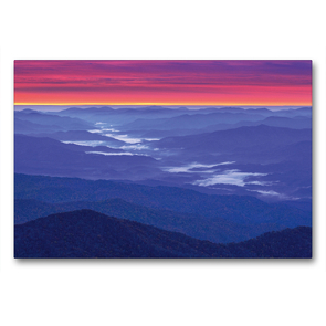 Premium Textil-Leinwand 90 x 60 cm Quer-Format Clingmans Dome, Great Smokey Mountain National Park, North Carolina, USA | Wandbild, HD-Bild auf Keilrahmen, Fertigbild auf hochwertigem Vlies, Leinwanddruck von Christian Heeb