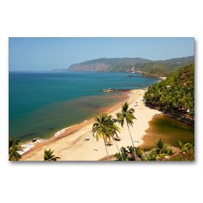 Premium Textil-Leinwand 90 x 60 cm Quer-Format Cola Beach Goa | Wandbild, HD-Bild auf Keilrahmen, Fertigbild auf hochwertigem Vlies, Leinwanddruck von Martin Rauchenwald