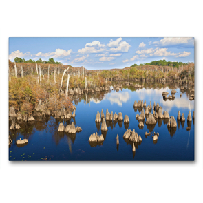 Premium Textil-Leinwand 90 x 60 cm Quer-Format Dead Lakes | Wandbild, HD-Bild auf Keilrahmen, Fertigbild auf hochwertigem Vlies, Leinwanddruck von Klaus Feske