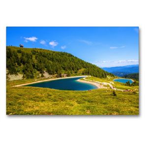 Premium Textil-Leinwand 90 x 60 cm Quer-Format Der Trogalmsee | Wandbild, HD-Bild auf Keilrahmen, Fertigbild auf hochwertigem Vlies, Leinwanddruck von Christa Kramer