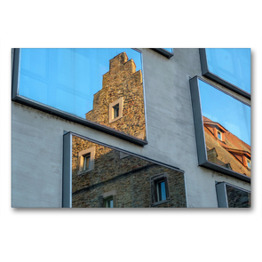 Premium Textil-Leinwand 90 x 60 cm Quer-Format Ebracher Hof | Wandbild, HD-Bild auf Keilrahmen, Fertigbild auf hochwertigem Vlies, Leinwanddruck von Olaf Herm