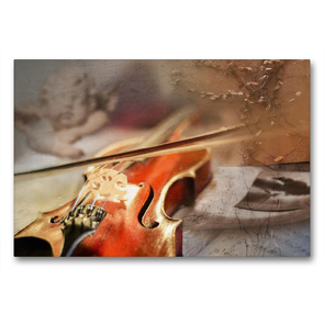 Premium Textil-Leinwand 90 x 60 cm Quer-Format Ein himmlisches Instrument | Wandbild, HD-Bild auf Keilrahmen, Fertigbild auf hochwertigem Vlies, Leinwanddruck von Christiane Calmbacher