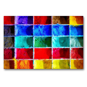 Premium Textil-Leinwand 90 x 60 cm Quer-Format Farbpulver | Wandbild, HD-Bild auf Keilrahmen, Fertigbild auf hochwertigem Vlies, Leinwanddruck von Steffani Lehmann (Hrsg.)
