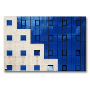 Premium Textil-Leinwand 90 x 60 cm Quer-Format Gebäudefassade auf Teneriffa | Wandbild, HD-Bild auf Keilrahmen, Fertigbild auf hochwertigem Vlies, Leinwanddruck von Anne Madalinski