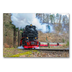 Premium Textil-Leinwand 90 x 60 cm Quer-Format Harzquerbahn | Wandbild, HD-Bild auf Keilrahmen, Fertigbild auf hochwertigem Vlies, Leinwanddruck von Holger Felix