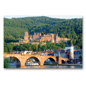 Premium Textil-Leinwand 90 x 60 cm Quer-Format Heidelberg am Neckar | Wandbild, HD-Bild auf Keilrahmen, Fertigbild auf hochwertigem Vlies, Leinwanddruck von Lothar Reupert