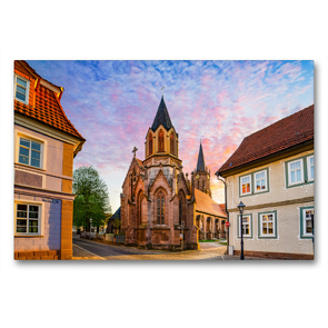 Premium Textil-Leinwand 90 x 60 cm Quer-Format Heilbad Heiligenstadt Impressionen | Wandbild, HD-Bild auf Keilrahmen, Fertigbild auf hochwertigem Vlies, Leinwanddruck von Dirk Meutzner