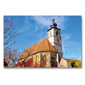 Premium Textil-Leinwand 90 x 60 cm Quer-Format Johanneskirche | Wandbild, HD-Bild auf Keilrahmen, Fertigbild auf hochwertigem Vlies, Leinwanddruck von Karin Sigwarth