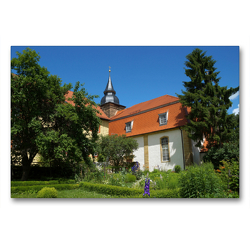 Premium Textil-Leinwand 90 x 60 cm Quer-Format Kloster Donndorf | Wandbild, HD-Bild auf Keilrahmen, Fertigbild auf hochwertigem Vlies, Leinwanddruck von Flori0