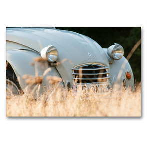 Premium Textil-Leinwand 90 x 60 cm Quer-Format Kultauto Ente 2CV | Wandbild, HD-Bild auf Keilrahmen, Fertigbild auf hochwertigem Vlies, Leinwanddruck von Meike Bölts