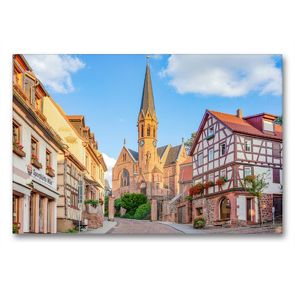 Premium Textil-Leinwand 90 x 60 cm Quer-Format Miltenberg Impressionen | Wandbild, HD-Bild auf Keilrahmen, Fertigbild auf hochwertigem Vlies, Leinwanddruck von Dirk Meutzner