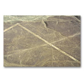 Premium Textil-Leinwand 90 x 60 cm Quer-Format Mit dem Kleinflugzeug über den Nazca-Linien | Wandbild, HD-Bild auf Keilrahmen, Fertigbild auf hochwertigem Vlies, Leinwanddruck von Ulrich Senff