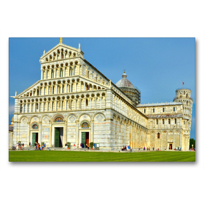 Premium Textil-Leinwand 90 x 60 cm Quer-Format Pisa | Wandbild, HD-Bild auf Keilrahmen, Fertigbild auf hochwertigem Vlies, Leinwanddruck von Andreas Berger