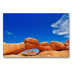 Premium Textil-Leinwand 90 x 60 cm Quer-Format Rock Arch in Namibia | Wandbild, HD-Bild auf Keilrahmen, Fertigbild auf hochwertigem Vlies, Leinwanddruck von Wibke Woyke