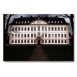 Premium Textil-Leinwand 90 x 60 cm Quer-Format Schloss Oppurg | Wandbild, HD-Bild auf Keilrahmen, Fertigbild auf hochwertigem Vlies, Leinwanddruck von Flori0