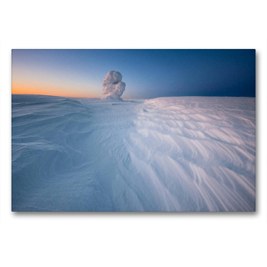 Premium Textil-Leinwand 900 x 600 cm Quer-Format Schneeverwehung Finnland | Wandbild, HD-Bild auf Keilrahmen, Fertigbild auf hochwertigem Vlies, Leinwanddruck von Rolf Dietz