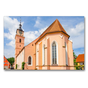 Premium Textil-Leinwand 90 x 60 cm Quer-Format Stadtkirche St. Johannes | Wandbild, HD-Bild auf Keilrahmen, Fertigbild auf hochwertigem Vlies, Leinwanddruck von Dirk Meutzner