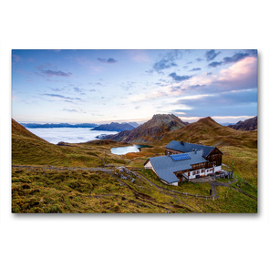 Premium Textil-Leinwand 90 x 60 cm Quer-Format Tilisunahütte (2.211m), Österreich | Wandbild, HD-Bild auf Keilrahmen, Fertigbild auf hochwertigem Vlies, Leinwanddruck von Gerhard Aust