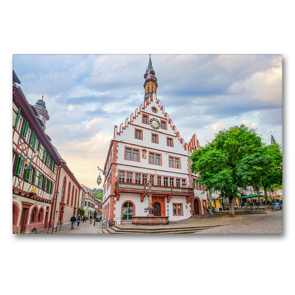 Premium Textil-Leinwand 90 x 60 cm Quer-Format Weinheim Impressionen | Wandbild, HD-Bild auf Keilrahmen, Fertigbild auf hochwertigem Vlies, Leinwanddruck von Dirk Meutzner