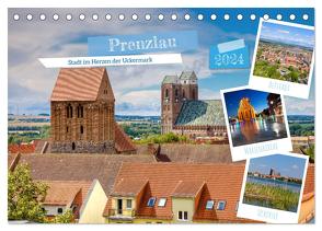 Prenzlau – Stadt im Herzen der Uckermark (Tischkalender 2024 DIN A5 quer), CALVENDO Monatskalender von Grellmann,  Tilo