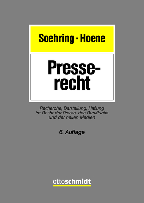 Presserecht von Hoene,  Verena, Soehring,  Jörg