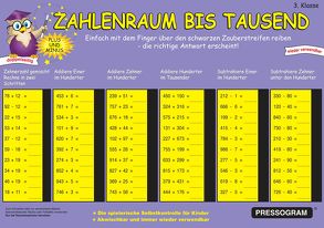 PRESSOGRAM Zaubertafel – Zahlenreihe bis 1000 – Grundschule Klasse 3 von Stubenrauch,  Bernhard