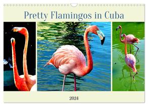 Pretty Flamingos in Cuba (Wandkalender 2024 DIN A3 quer), CALVENDO Monatskalender von von Loewis of Menar,  Henning